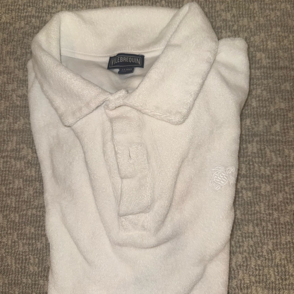 Vilebrequin White Shirt towel material boys